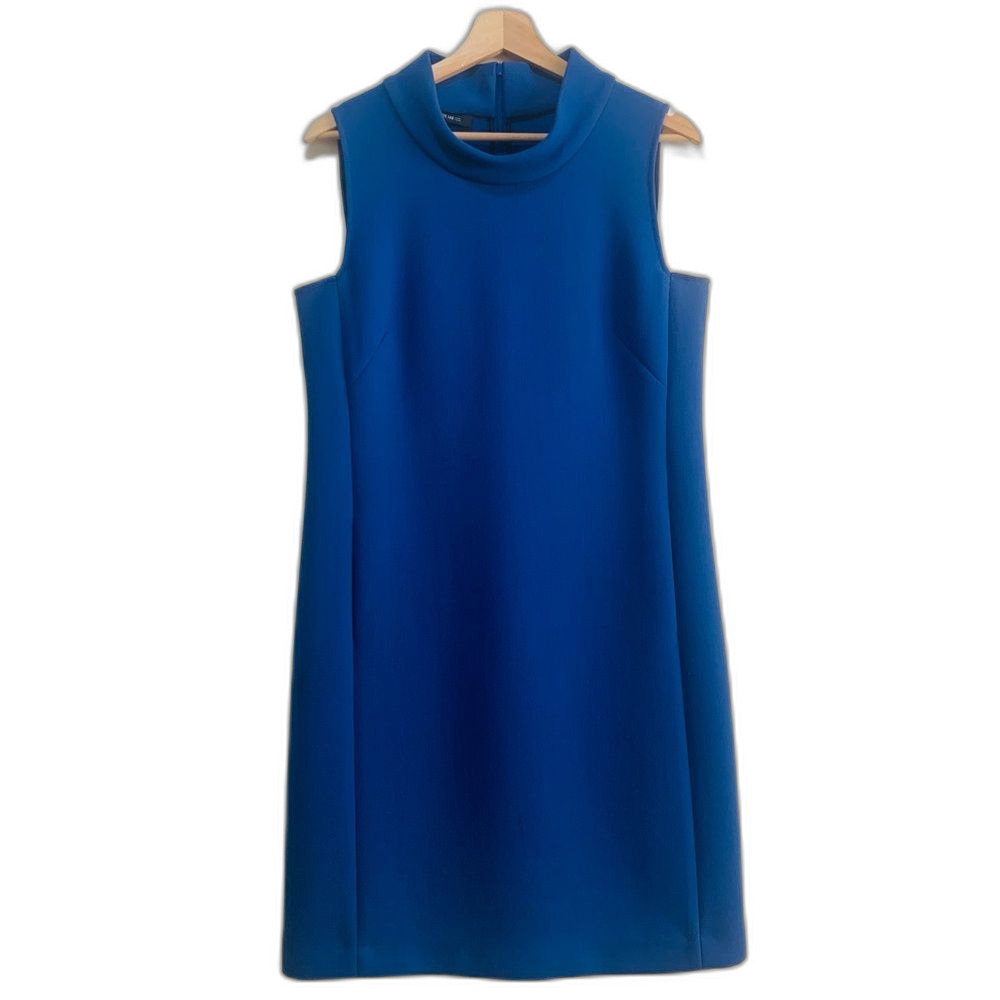 Lafayette 148 New York Royal Blue Wool Mini Dress size 6